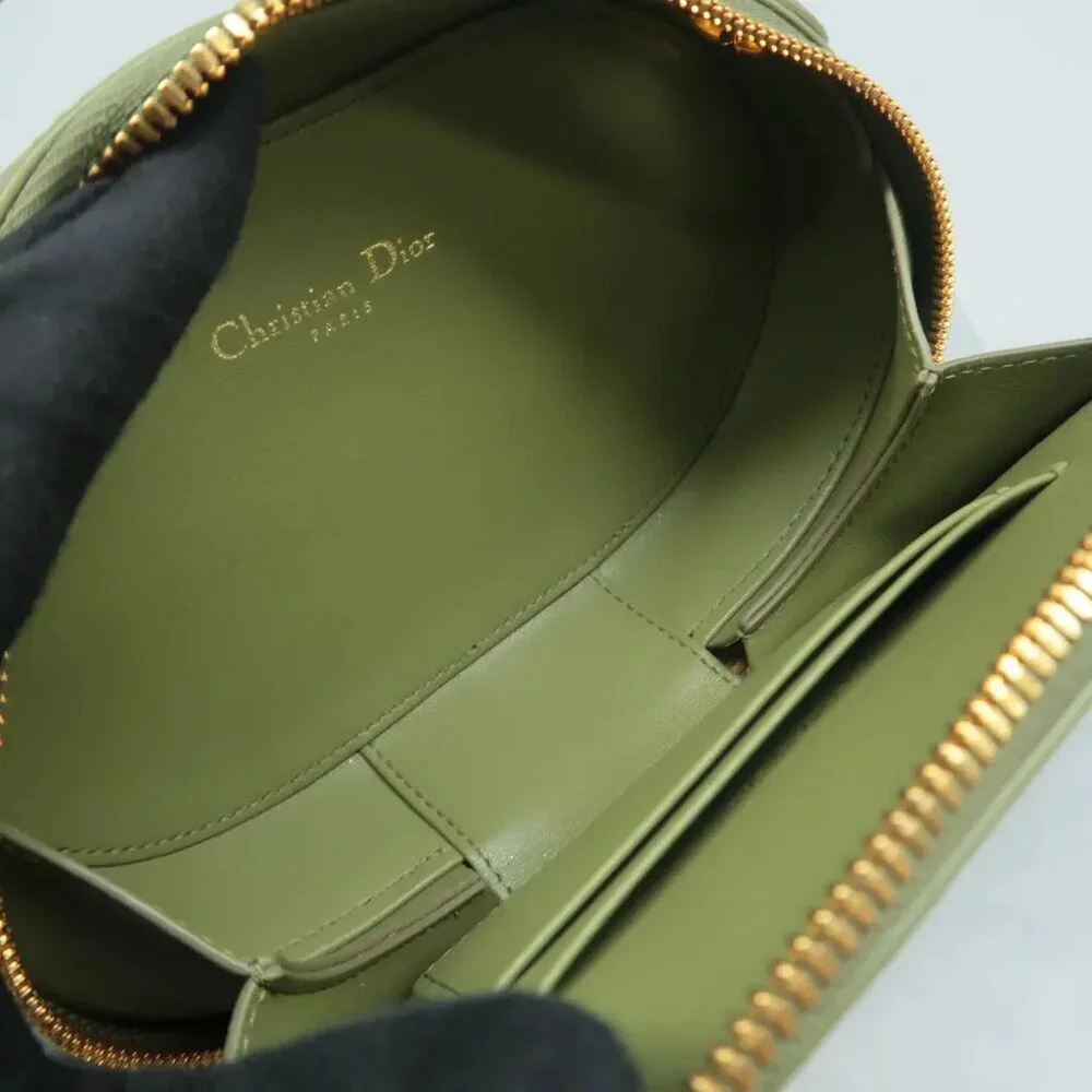 100% Authentic Dior CD Signature Green Leather Shoulder Bag 1915-08824 - Picture 10 of 12